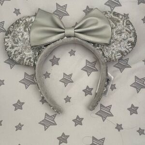 Silver Sequin Mickey Ears